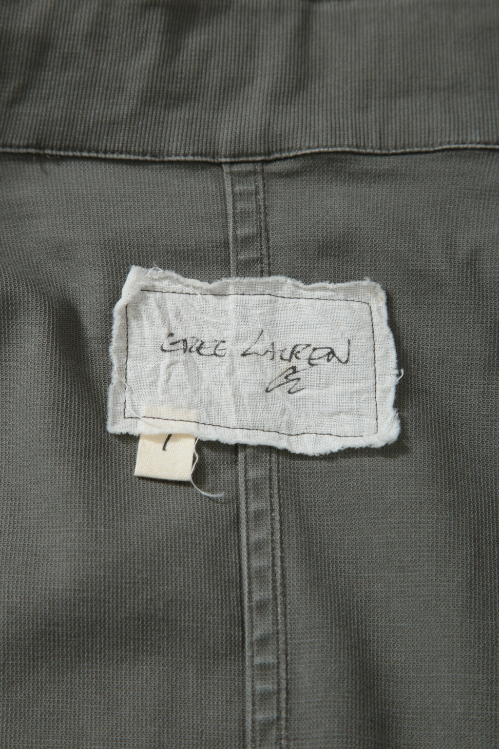 美品 GREG LAUREN グレッグローレン / Fishtail Palka / モッズコート / size 1 (LIGHT KHAKI) ミリタリー 再構築