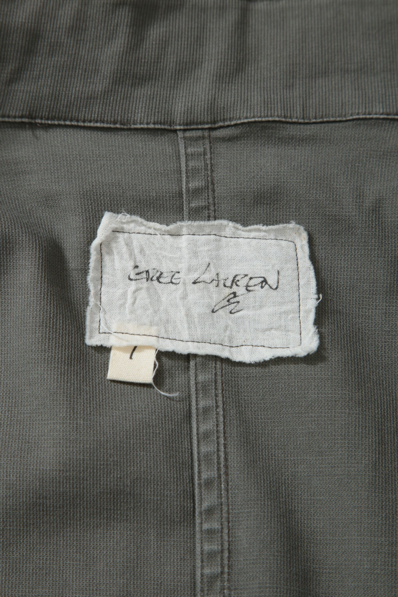 美品 GREG LAUREN グレッグローレン / Fishtail Palka / モッズコート / size 1 (LIGHT KHAKI) ミリタリー 再構築