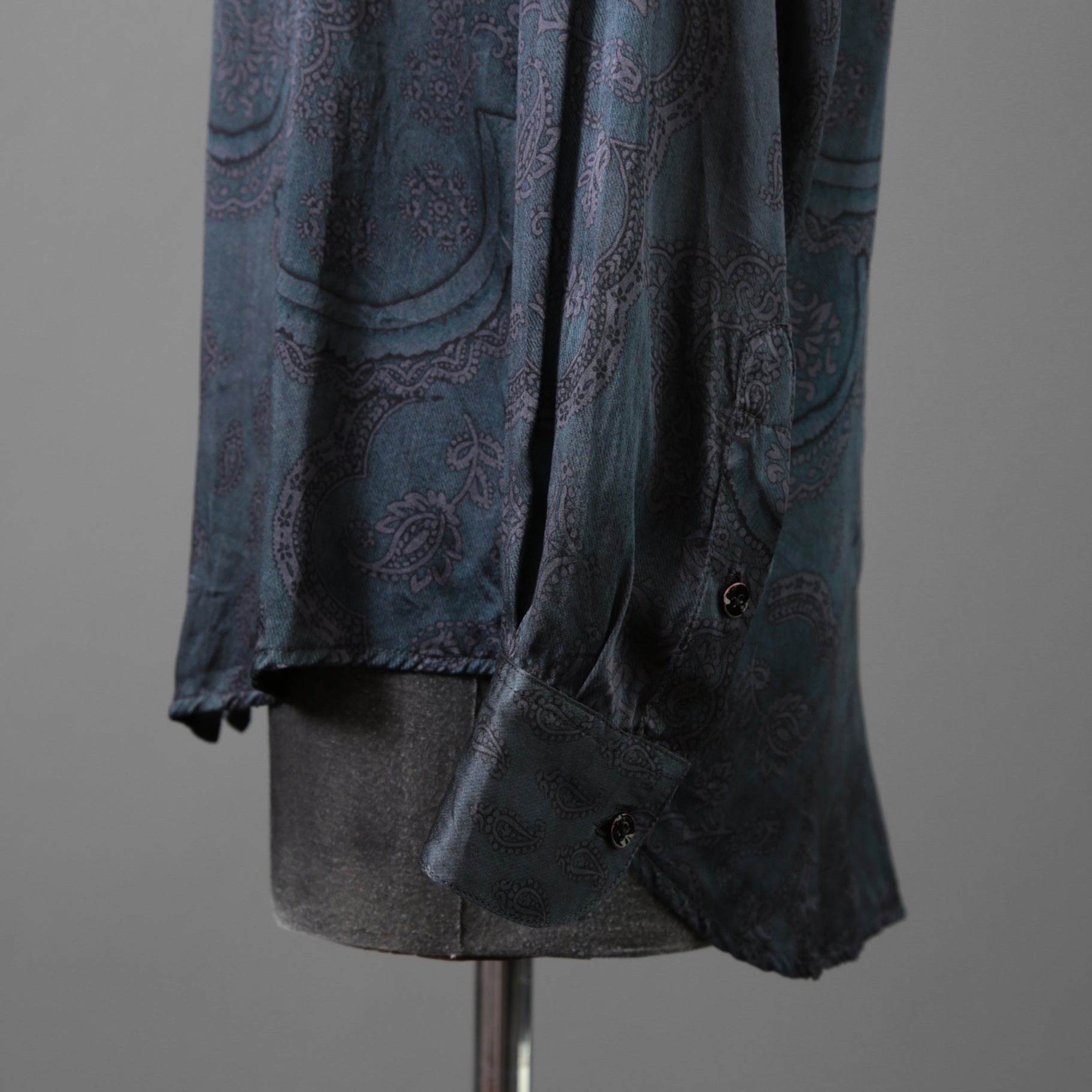 新品 Geoffrey B. Small ジェフリー B.スモール / 25SS classic tailored long sleeve shirt 長袖シャツ/ EV9S14SPECIAL / size XS (BLUE×GRAY)