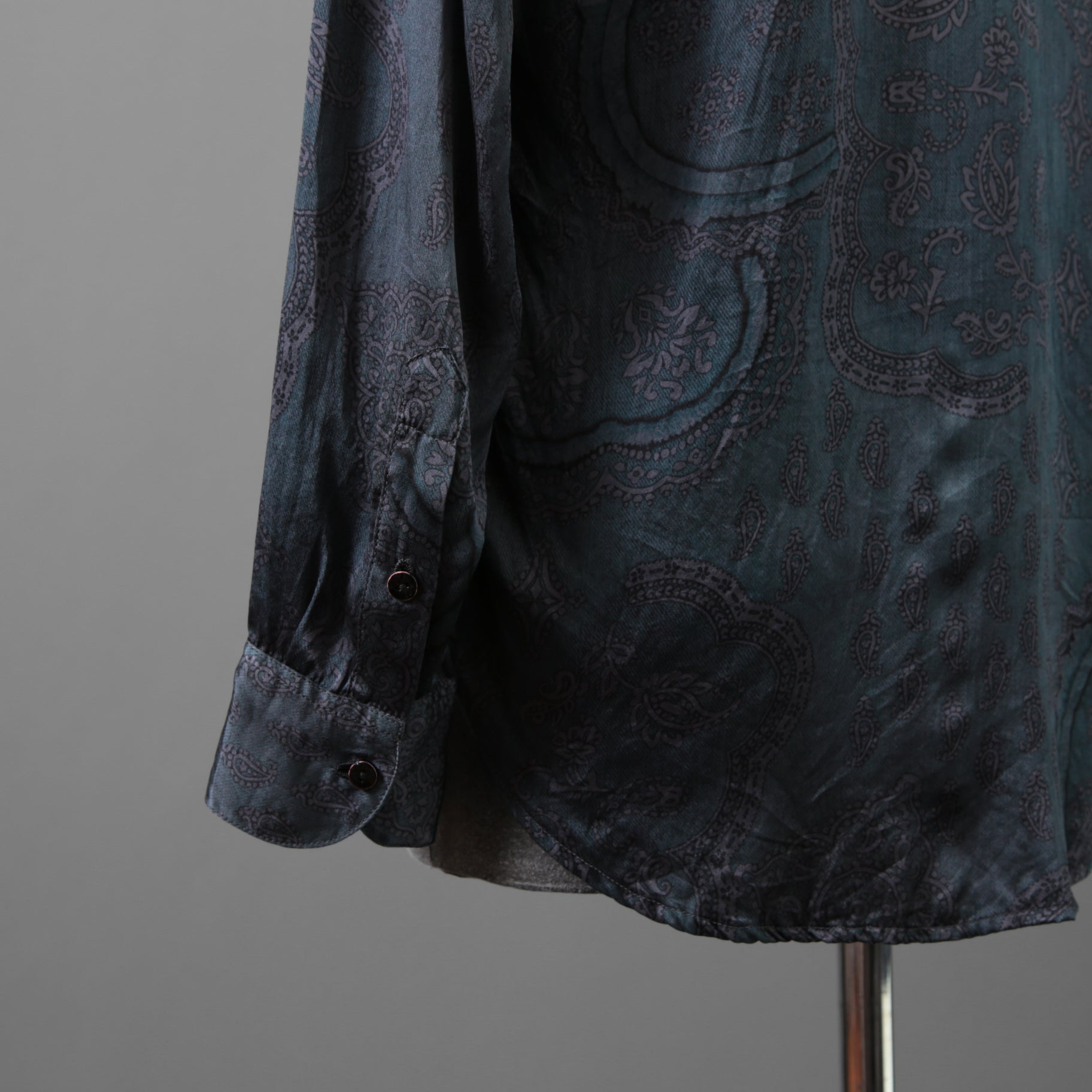 新品 Geoffrey B. Small ジェフリー B.スモール / 25SS classic tailored long sleeve shirt 長袖シャツ/ EV9S14SPECIAL / size XS (BLUE×GRAY)
