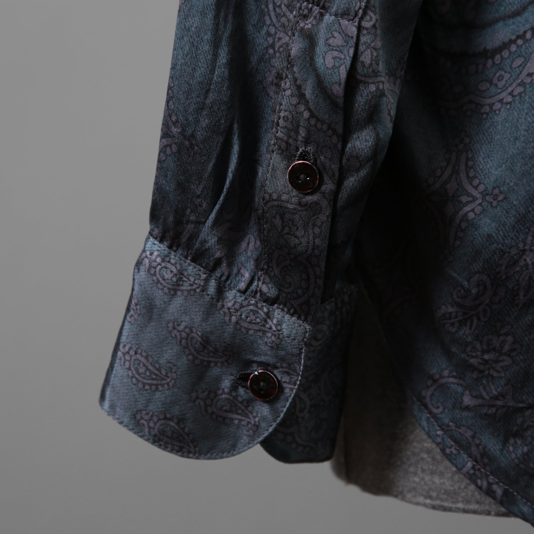 新品 Geoffrey B. Small ジェフリー B.スモール / 25SS classic tailored long sleeve shirt 長袖シャツ/ EV9S14SPECIAL / size XS (BLUE×GRAY)