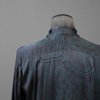 新品 Geoffrey B. Small ジェフリー B.スモール / 25SS classic tailored long sleeve shirt 長袖シャツ/ EV9S14SPECIAL / size XS (BLUE×GRAY)
