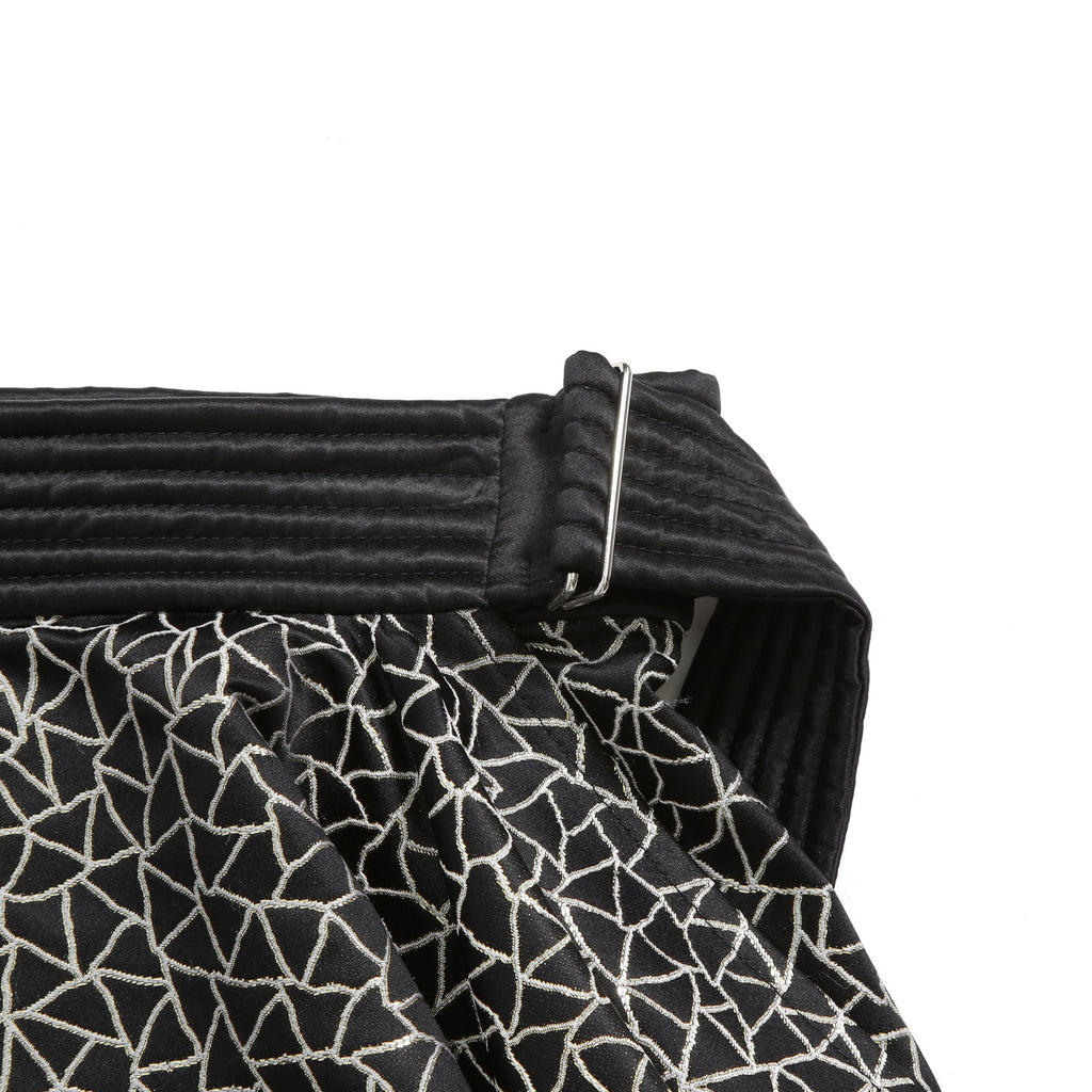 希少 LOUIS VUITTON x YAYOI KUSAMA ルイヴィトン 草間彌生 コラボ / 2023SS サイケデリックフラワー ミニラップ スカート  / size 38 (M) BLACK