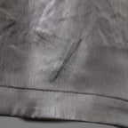 新品 A.F ARTEFACT エーエフアーティファクト / 25AW COLLARLESS SHIRT TOPS SOFT SATIN 長袖シャツ / AG-12071-1 / size 1 (DARK GREY)