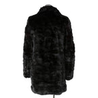 希少 美品 SAINT LAURENT PARIS サンローラン パリ / エディ期 2015-16AW ランウェイ Look 6着用 / ダブルブレスト  ミンク ファー コート / 398926 Y7IH1 / size 46 (BLACK)