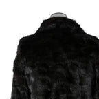 希少 美品 SAINT LAURENT PARIS サンローラン パリ / エディ期 2015-16AW ランウェイ Look 6着用 / ダブルブレスト  ミンク ファー コート / 398926 Y7IH1 / size 46 (BLACK)