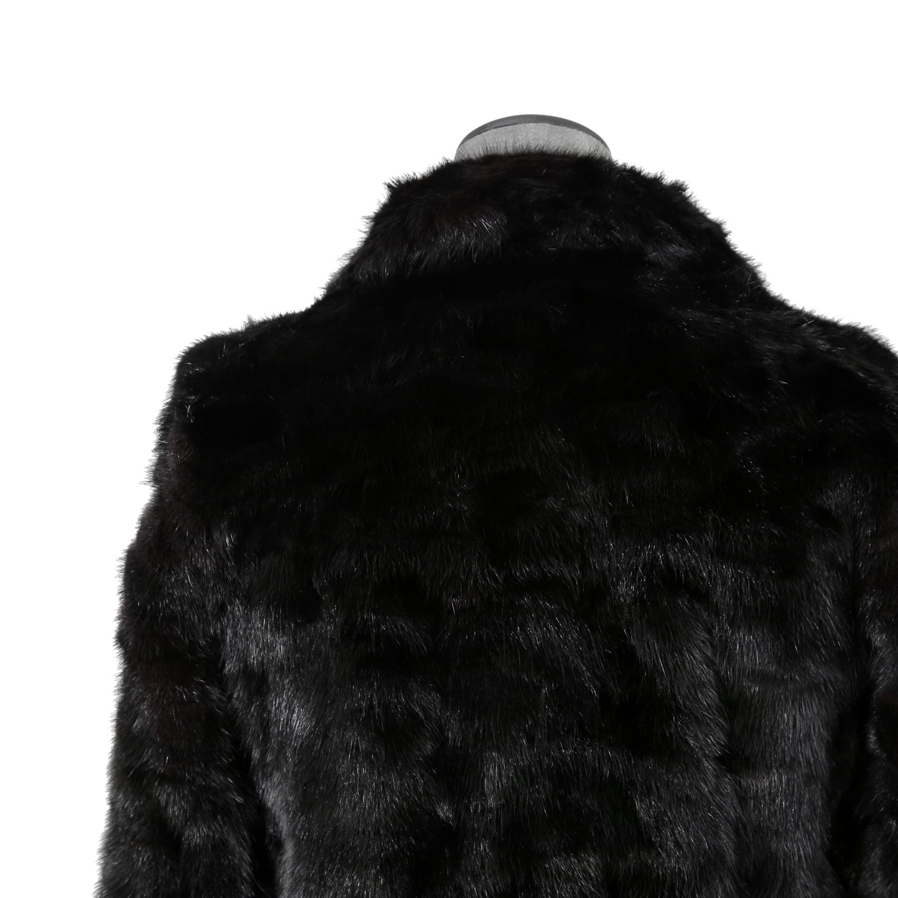 希少 美品 SAINT LAURENT PARIS サンローラン パリ / エディ期 2015-16AW ランウェイ Look 6着用 / ダブルブレスト  ミンク ファー コート / 398926 Y7IH1 / size 46 (BLACK)