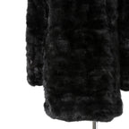 希少 美品 SAINT LAURENT PARIS サンローラン パリ / エディ期 2015-16AW ランウェイ Look 6着用 / ダブルブレスト  ミンク ファー コート / 398926 Y7IH1 / size 46 (BLACK)