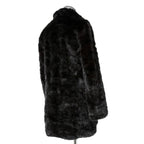 希少 美品 SAINT LAURENT PARIS サンローラン パリ / エディ期 2015-16AW ランウェイ Look 6着用 / ダブルブレスト  ミンク ファー コート / 398926 Y7IH1 / size 46 (BLACK)