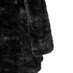 希少 美品 SAINT LAURENT PARIS サンローラン パリ / エディ期 2015-16AW ランウェイ Look 6着用 / ダブルブレスト  ミンク ファー コート / 398926 Y7IH1 / size 46 (BLACK)