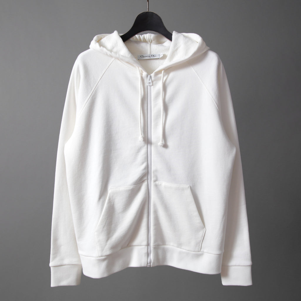 Christian Dior クリスチャンディオール / 23AW 美品 ピエトロ ルッフォ 刺繍 ジップアップ フーディ / パーカー / 343G01A4106 / size S (WHITE) レディース