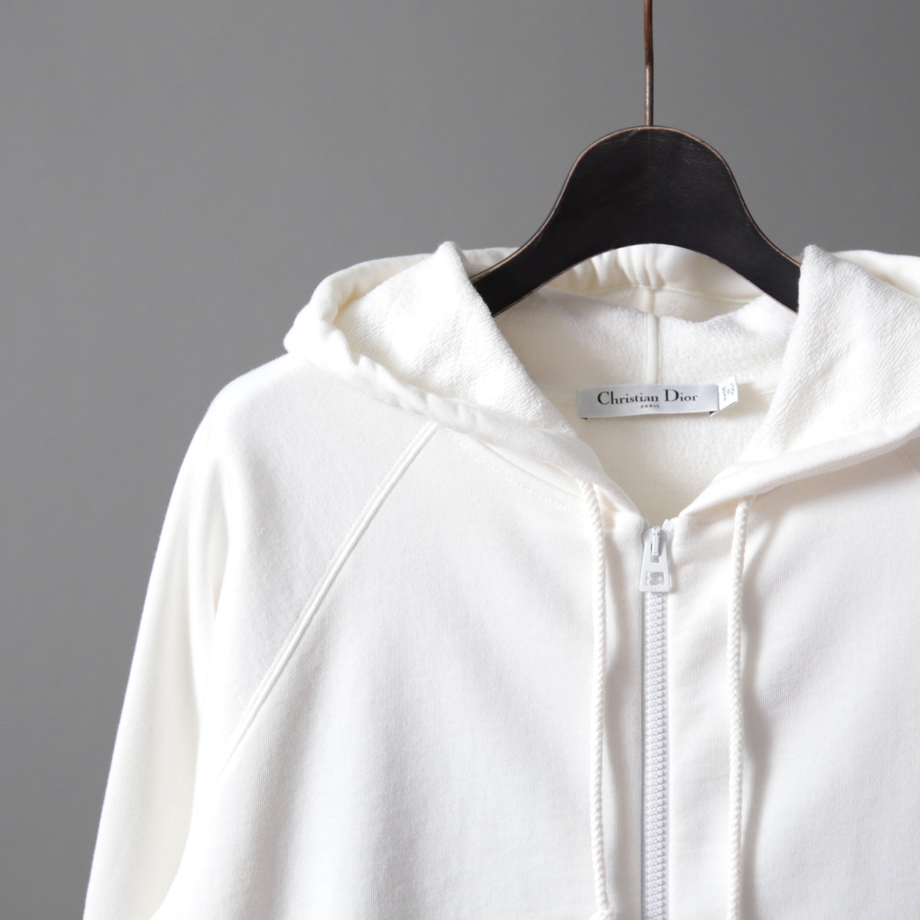 Christian Dior クリスチャンディオール / 23AW 美品 ピエトロ ルッフォ 刺繍 ジップアップ フーディ / パーカー / 343G01A4106 / size S (WHITE) レディース