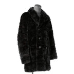 希少 美品 SAINT LAURENT PARIS サンローラン パリ / エディ期 2015-16AW ランウェイ Look 6着用 / ダブルブレスト  ミンク ファー コート / 398926 Y7IH1 / size 46 (BLACK)