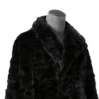 希少 美品 SAINT LAURENT PARIS サンローラン パリ / エディ期 2015-16AW ランウェイ Look 6着用 / ダブルブレスト  ミンク ファー コート / 398926 Y7IH1 / size 46 (BLACK)