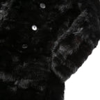 希少 美品 SAINT LAURENT PARIS サンローラン パリ / エディ期 2015-16AW ランウェイ Look 6着用 / ダブルブレスト  ミンク ファー コート / 398926 Y7IH1 / size 46 (BLACK)