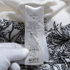 Christian Dior クリスチャンディオール / 23AW 美品 ピエトロ ルッフォ 刺繍 ジップアップ フーディ / パーカー / 343G01A4106 / size S (WHITE) レディース