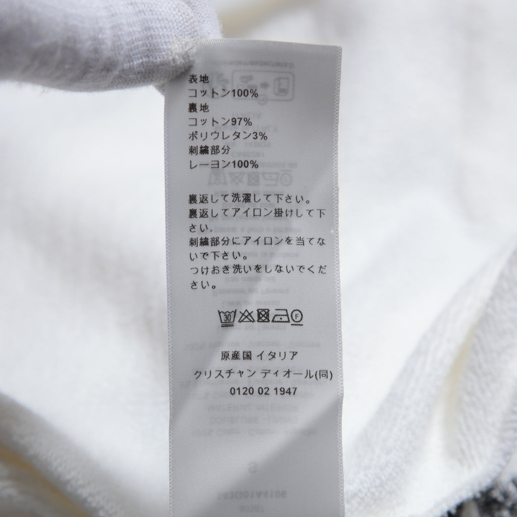 Christian Dior クリスチャンディオール / 23AW 美品 ピエトロ ルッフォ 刺繍 ジップアップ フーディ / パーカー / 343G01A4106 / size S (WHITE) レディース