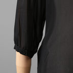 Christian Dior クリスチャンディオール / 20SS 美品 シルク bee刺繍 リボン ブラウス / 長袖シャツ / 011B22A6658 / size 42 (BLACK) レディース