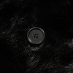 希少 美品 SAINT LAURENT PARIS サンローラン パリ / エディ期 2015-16AW ランウェイ Look 6着用 / ダブルブレスト  ミンク ファー コート / 398926 Y7IH1 / size 46 (BLACK)