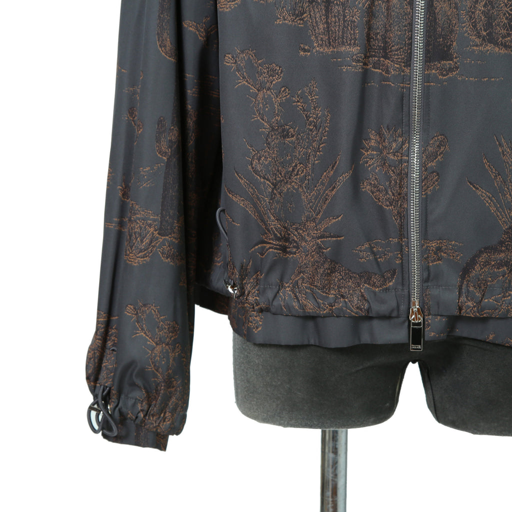 Dior HOMME ディオールオム / 美品 2022AW DIOR × TRAVIS SCOTT CACTUS JACK 総柄ジップアップ ジャケット / オブリーク 裏地 / 213C522C5531 / size 48(M) 国内正規品