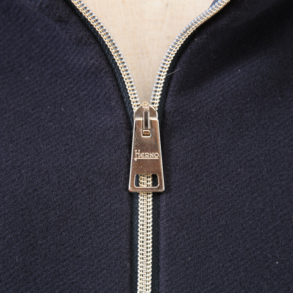 HERNO ヘルノ / 19AW DIAGONAL WOOL AND NUAGE PARKA ダウン コート / PI0848D-39601-9290 / size 46 (NAVY) レディース
