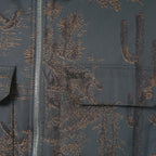 Dior HOMME ディオールオム / 美品 2022AW DIOR × TRAVIS SCOTT CACTUS JACK 総柄ジップアップ ジャケット / オブリーク 裏地 / 213C522C5531 / size 48(M) 国内正規品