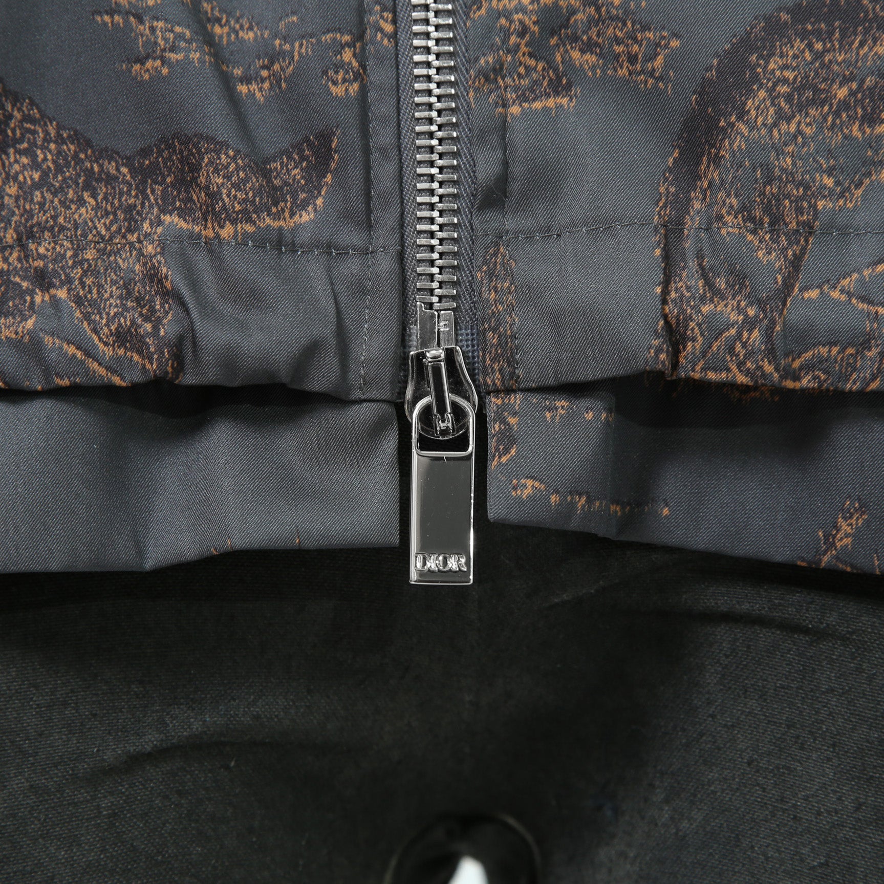 Dior HOMME ディオールオム / 美品 2022AW DIOR × TRAVIS SCOTT CACTUS JACK 総柄ジップアップ ジャケット / オブリーク 裏地 / 213C522C5531 / size 48(M) 国内正規品