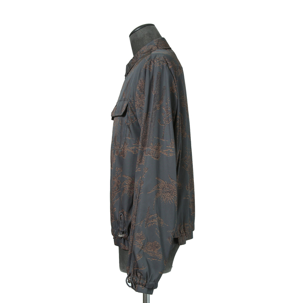 Dior HOMME ディオールオム / 美品 2022AW DIOR × TRAVIS SCOTT CACTUS JACK 総柄ジップアップ ジャケット / オブリーク 裏地 / 213C522C5531 / size 48(M) 国内正規品