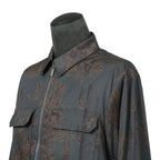 Dior HOMME ディオールオム / 美品 2022AW DIOR × TRAVIS SCOTT CACTUS JACK 総柄ジップアップ ジャケット / オブリーク 裏地 / 213C522C5531 / size 48(M) 国内正規品