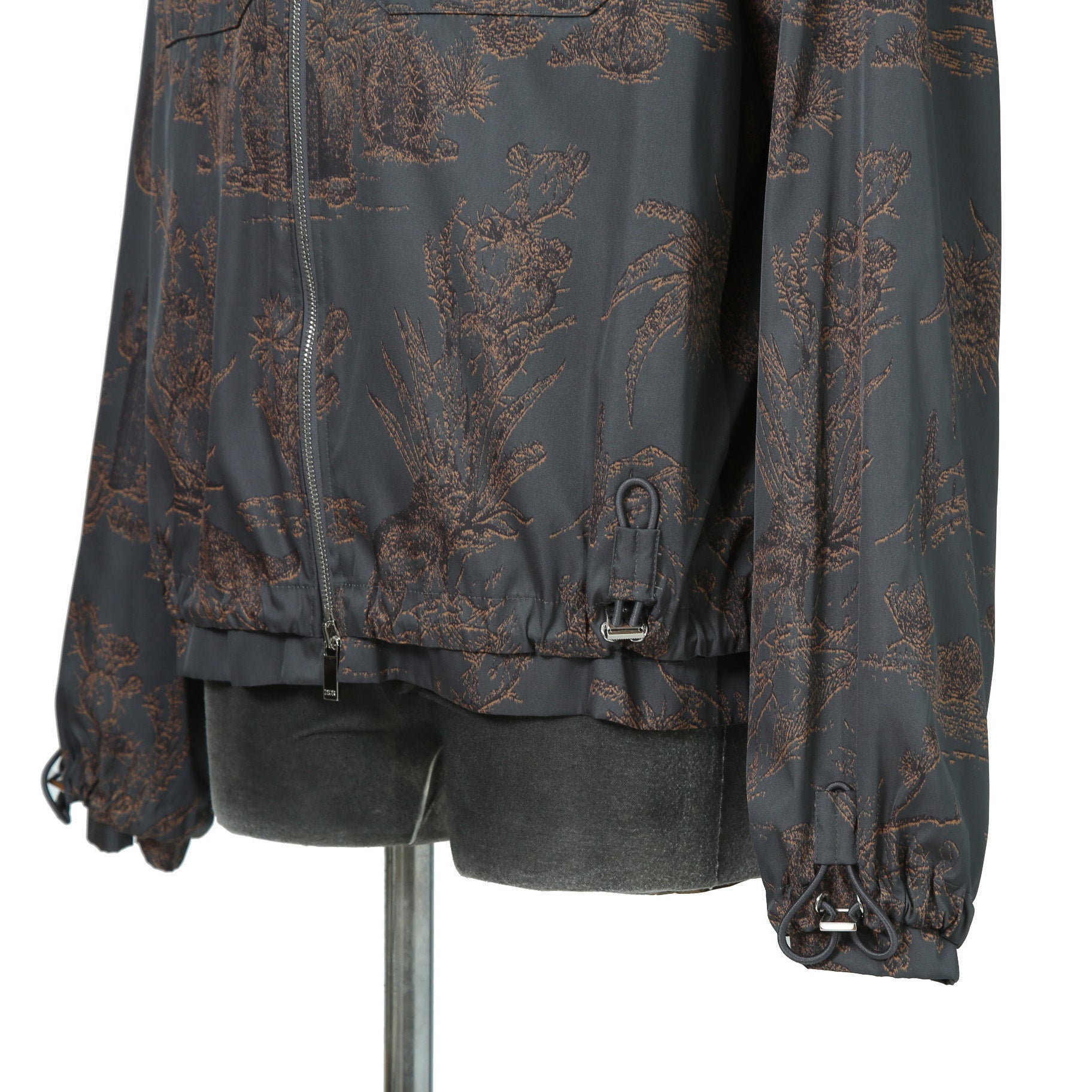 Dior HOMME ディオールオム / 美品 2022AW DIOR × TRAVIS SCOTT CACTUS JACK 総柄ジップアップ ジャケット / オブリーク 裏地 / 213C522C5531 / size 48(M) 国内正規品