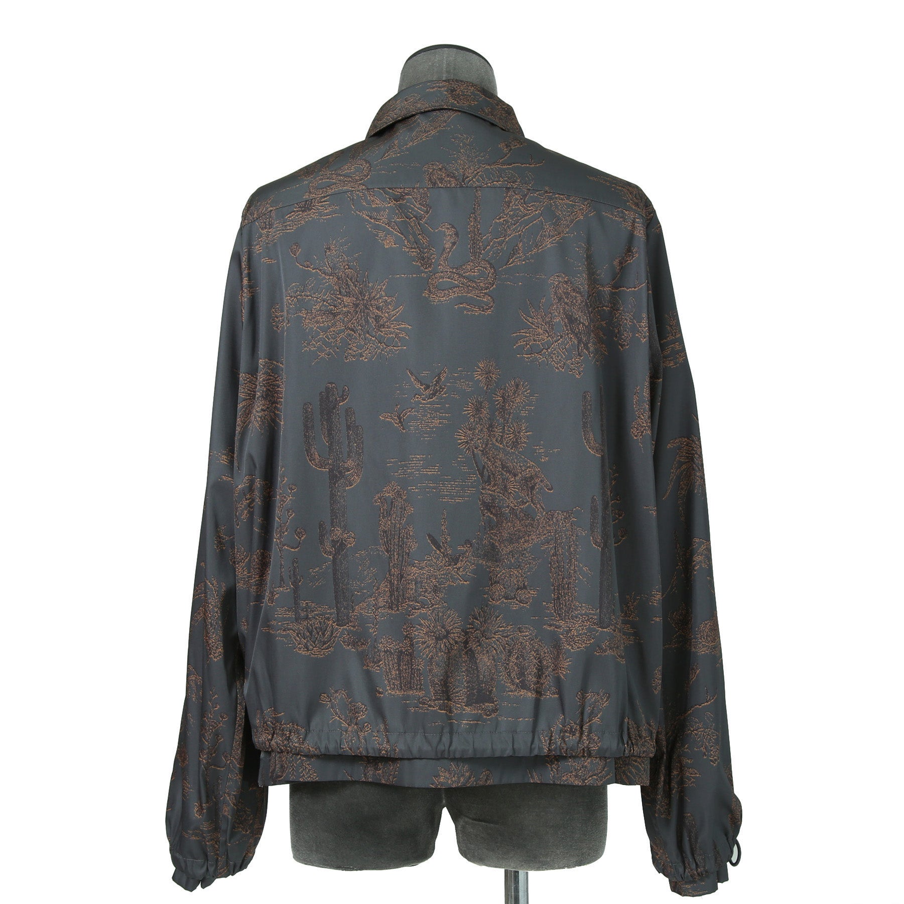 Dior HOMME ディオールオム / 美品 2022AW DIOR × TRAVIS SCOTT CACTUS JACK 総柄ジップアップ ジャケット / オブリーク 裏地 / 213C522C5531 / size 48(M) 国内正規品