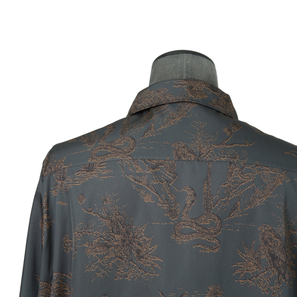 Dior HOMME ディオールオム / 美品 2022AW DIOR × TRAVIS SCOTT CACTUS JACK 総柄ジップアップ ジャケット / オブリーク 裏地 / 213C522C5531 / size 48(M) 国内正規品