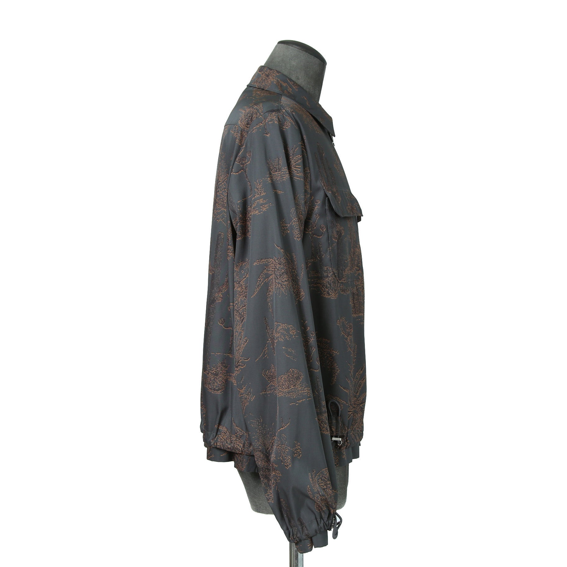 Dior HOMME ディオールオム / 美品 2022AW DIOR × TRAVIS SCOTT CACTUS JACK 総柄ジップアップ ジャケット / オブリーク 裏地 / 213C522C5531 / size 48(M) 国内正規品