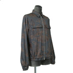 Dior HOMME ディオールオム / 美品 2022AW DIOR × TRAVIS SCOTT CACTUS JACK 総柄ジップアップ ジャケット / オブリーク 裏地 / 213C522C5531 / size 48(M) 国内正規品