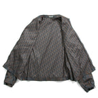 Dior HOMME ディオールオム / 美品 2022AW DIOR × TRAVIS SCOTT CACTUS JACK 総柄ジップアップ ジャケット / オブリーク 裏地 / 213C522C5531 / size 48(M) 国内正規品