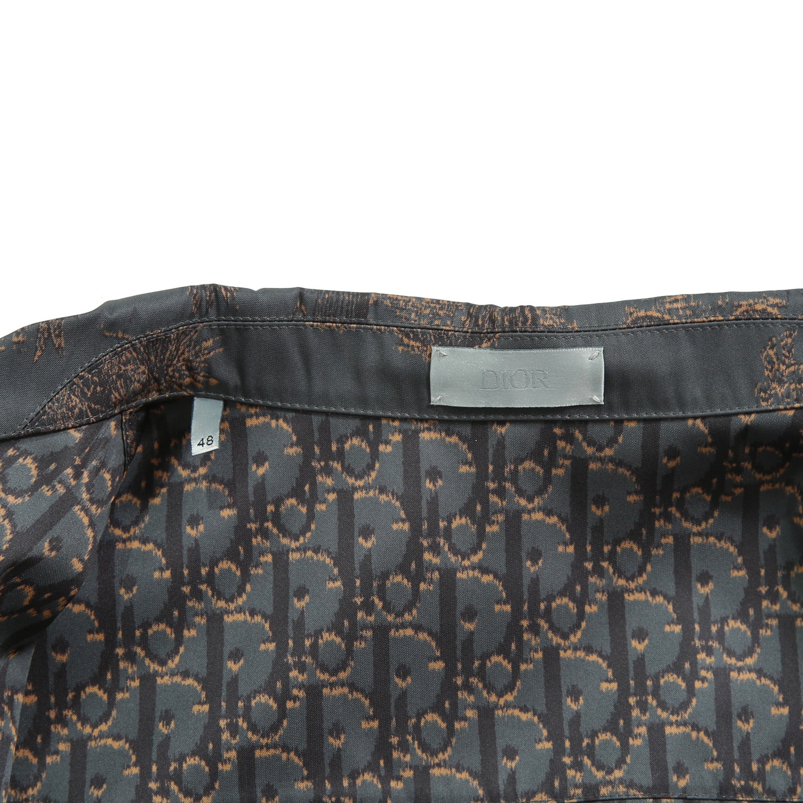 Dior HOMME ディオールオム / 美品 2022AW DIOR × TRAVIS SCOTT CACTUS JACK 総柄ジップアップ ジャケット / オブリーク 裏地 / 213C522C5531 / size 48(M) 国内正規品