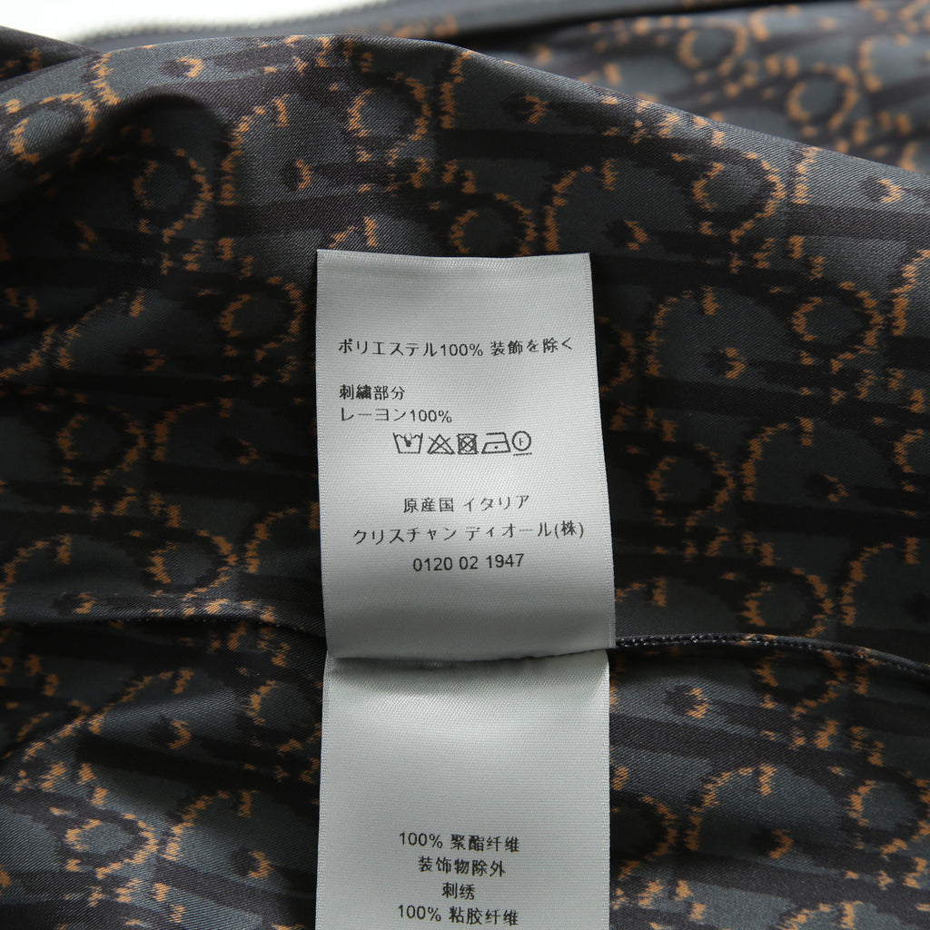 Dior HOMME ディオールオム / 美品 2022AW DIOR × TRAVIS SCOTT CACTUS JACK 総柄ジップアップ ジャケット / オブリーク 裏地 / 213C522C5531 / size 48(M) 国内正規品