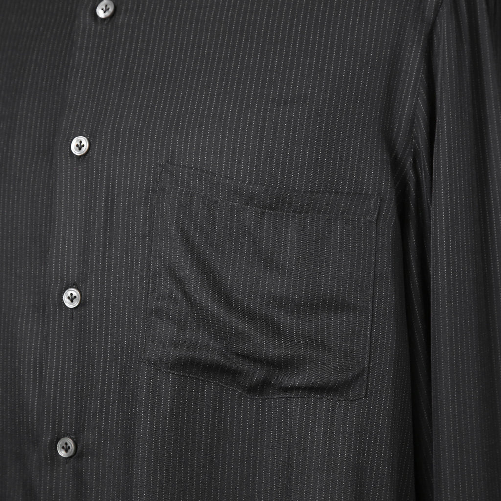 Lardini ラルディーニ / 美品 ストライプ 長袖 シャツ / size 40 (BLACK)