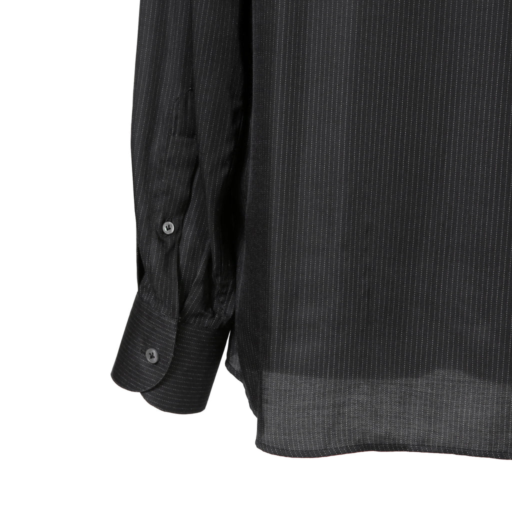 Lardini ラルディーニ / 美品 ストライプ 長袖 シャツ / size 40 (BLACK)