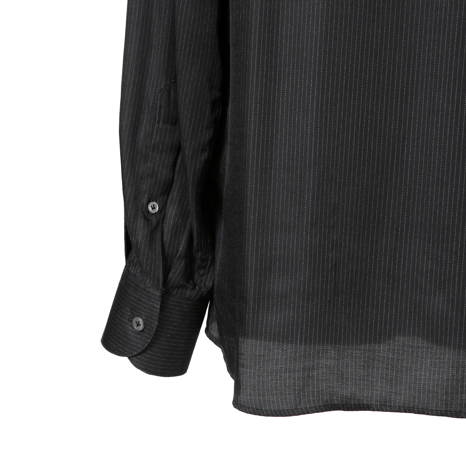 Lardini ラルディーニ / 美品 ストライプ 長袖 シャツ / size 40 (BLACK)