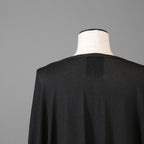 Yohji Yamamoto POUR HOMME ヨウジヤマモト プールオム / 19-20AW 内田すずめ ウール ニット / ワンピース / ロング カットソー / HR-T33-181 / size 3 (BLACK) ユニセックス