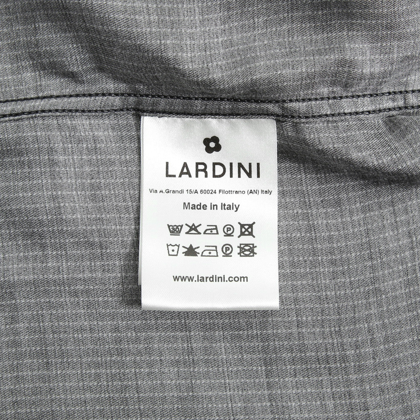 Lardini ラルディーニ / 美品 ストライプ 長袖 シャツ / size 40 (BLACK)