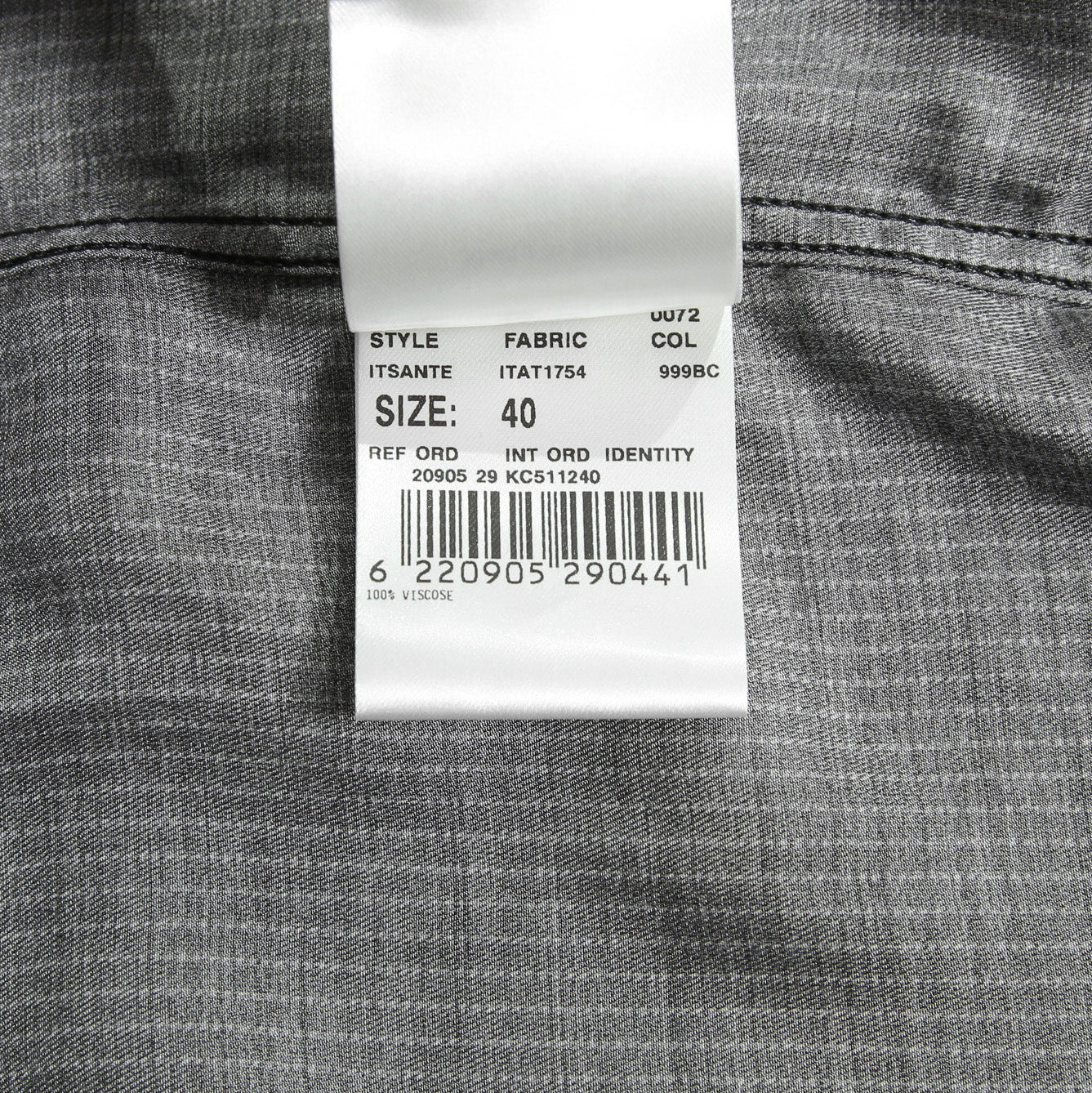 Lardini ラルディーニ / 美品 ストライプ 長袖 シャツ / size 40 (BLACK)