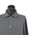 A.F ARTEFACT アーティファクト / 24AW LAYERED SLEEVE OVER SIZE SHIRTS / SERGE TWILL (L.GREY)