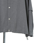 A.F ARTEFACT アーティファクト / 24AW LAYERED SLEEVE OVER SIZE SHIRTS / SERGE TWILL (L.GREY)