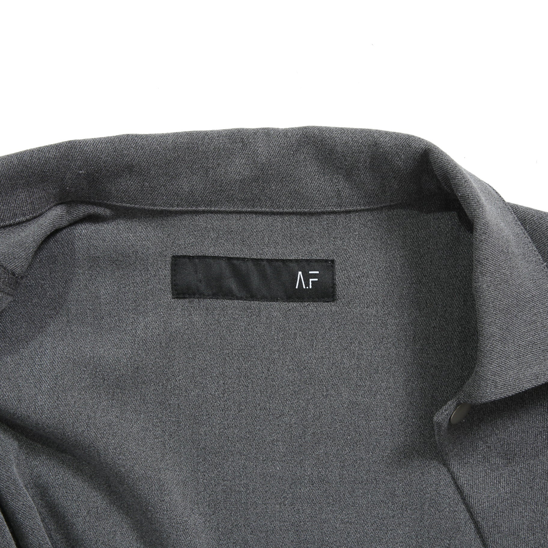 A.F ARTEFACT アーティファクト / 24AW LAYERED SLEEVE OVER SIZE SHIRTS / SERGE TWILL (L.GREY)