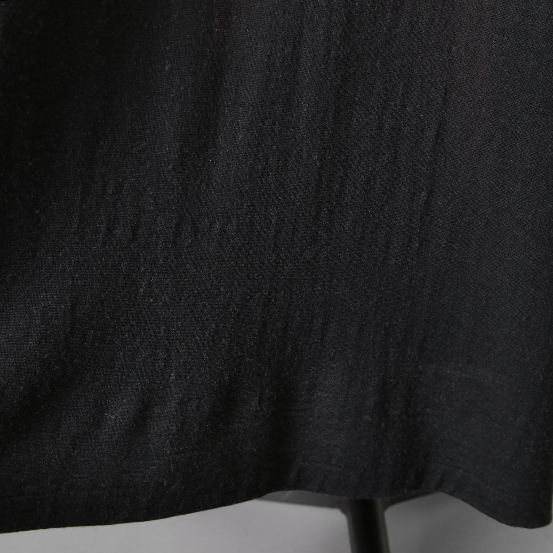 Yohji Yamamoto POUR HOMME ヨウジヤマモト プールオム / 19-20AW 内田すずめ ウール ニット / ワンピース / ロング カットソー / HR-T33-181 / size 3 (BLACK) ユニセックス