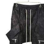 新品 A.F ARTEFACT アーティファクト / 25FW BELTED DETAIL JOGGER / METAL STEAM CAMOUFLAGE / size 1 (BLACK×BROWN)