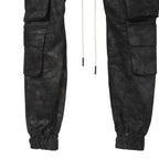 新品 A.F ARTEFACT アーティファクト / 25FW BELTED DETAIL JOGGER / METAL STEAM CAMOUFLAGE / size 1 (BLACK×BROWN)