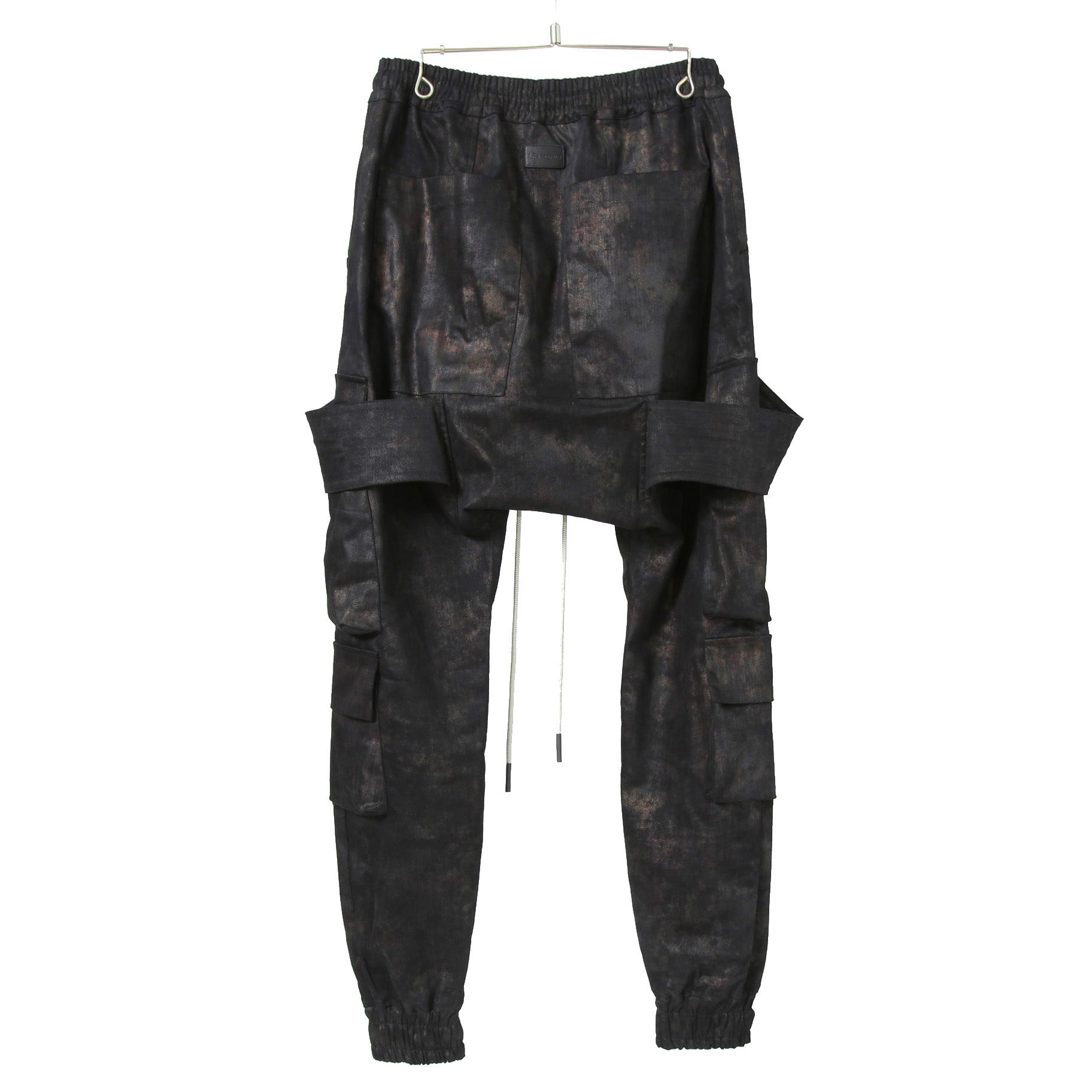 新品 A.F ARTEFACT アーティファクト / 25FW BELTED DETAIL JOGGER / METAL STEAM CAMOUFLAGE / size 1 (BLACK×BROWN)